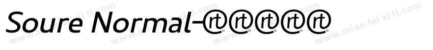 Soure Normal字体转换